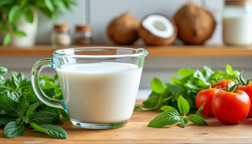 découvrez combien de calories contient le lait de coco et quelle quantité utiliser pour cuisiner léger tout en profitant de sa saveur exotique.