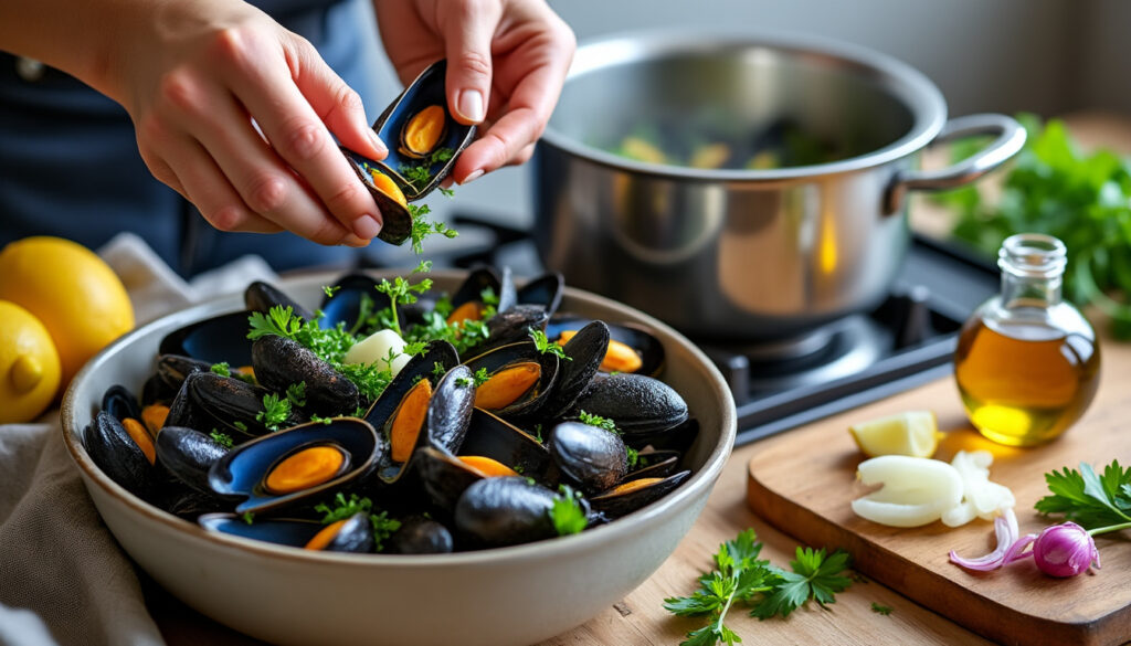 découvrez nos astuces simples pour préparer des moules savoureuses rapidement. suivez notre guide pour un plat délicieux et facile à réaliser.