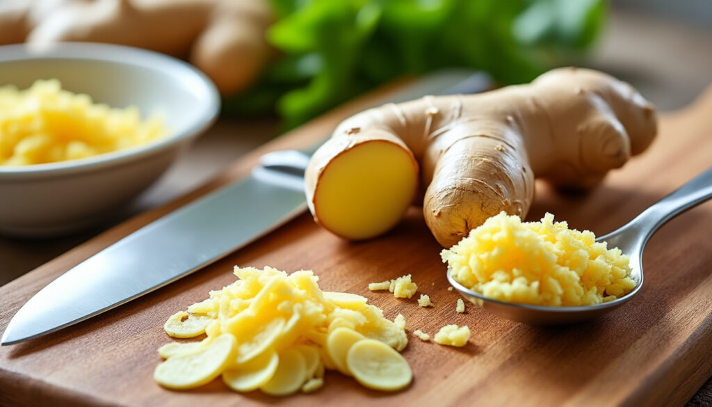 découvrez comment préparer du gingembre frais facilement pour rehausser le goût de vos recettes maison avec des astuces simples et efficaces.