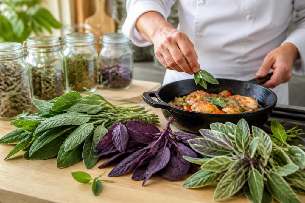 découvrez nos conseils pour cuisiner la sauge fraîche et ses variétés originales, avec des recettes savoureuses et astuces pour sublimer vos plats.