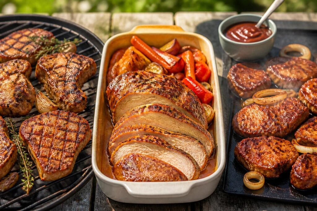 découvrez nos recettes savoureuses d'échine de porc marinée, parfaites pour le barbecue, le four ou la plancha. faciles à préparer, elles raviront vos repas estivaux.