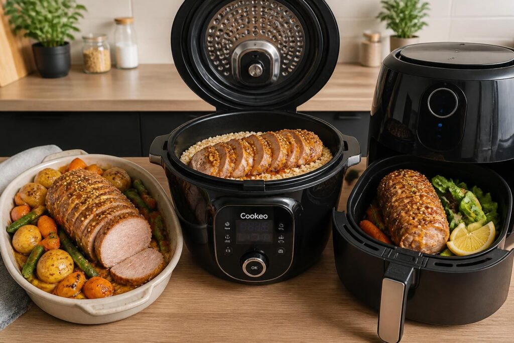 découvrez nos délicieuses recettes de filet mignon miel moutarde, faciles à réaliser au four, avec cookeo ou en air fryer pour un repas savoureux et rapide.