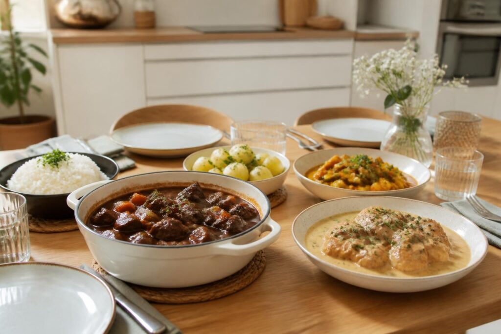 découvrez des recettes de plats en sauce faciles à préparer, parfaites pour régaler toute la famille avec des saveurs délicieuses et simples à réaliser.