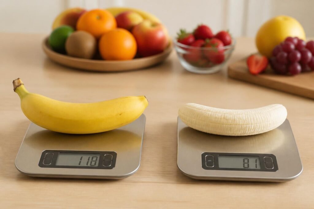 découvrez le poids moyen d'une banane avec ou sans peau, ainsi que les calories associées pour mieux gérer votre alimentation.