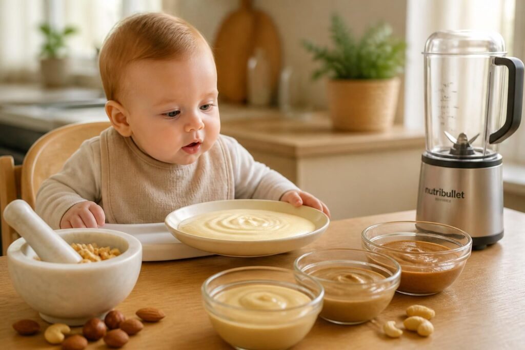 découvrez quelle purée d'oléagineux choisir pour bébé et apprenez à la préparer facilement à la maison pour une alimentation saine et équilibrée.