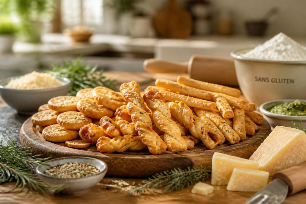 découvrez nos délicieuses recettes de biscuits apéro au parmesan, sans gluten, parfaites pour toutes les envies et occasions.