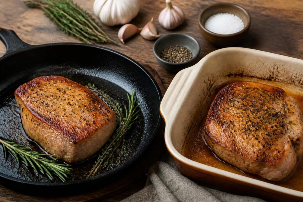 découvrez comment cuire parfaitement votre tranche de rôti de porc à la poêle ou au four, accompagnée de conseils pratiques et d'informations nutritionnelles détaillées pour une alimentation équilibrée.