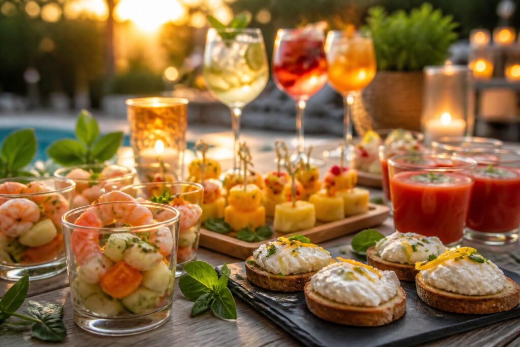 découvrez des idées d'apéritifs légers, rapides et originaux pour égayer vos soirées d'été entre amis ou en famille.