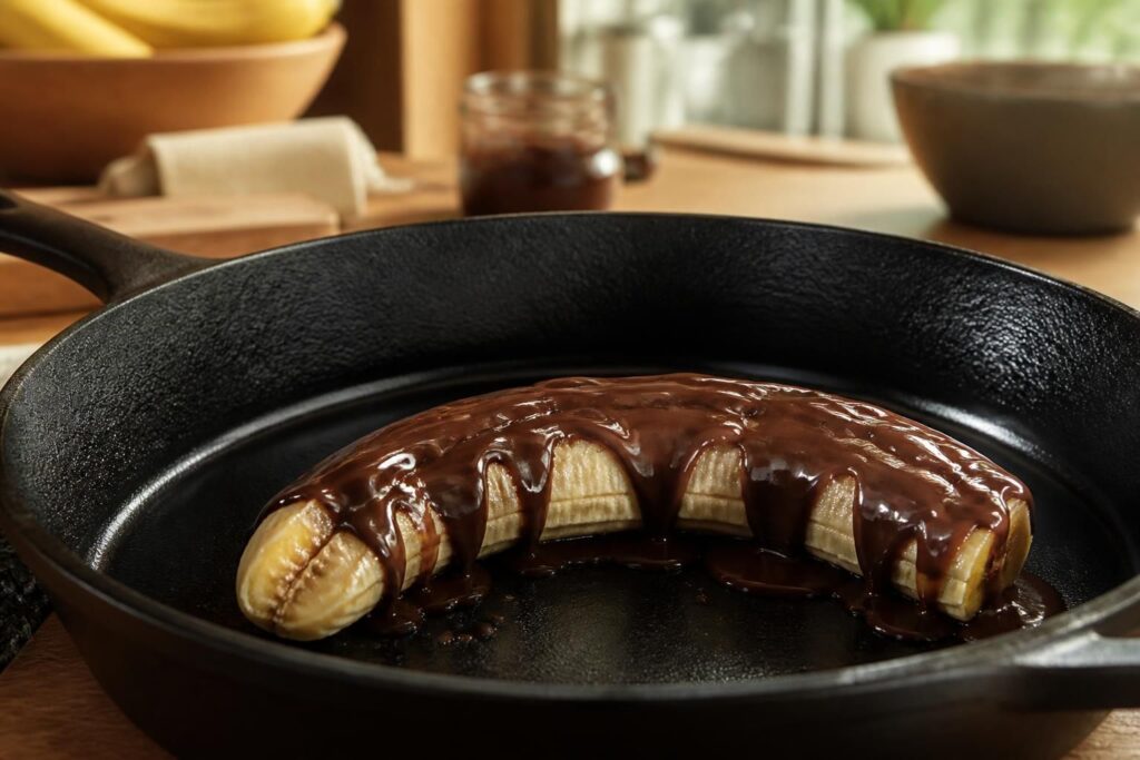 découvrez une recette simple et délicieuse de banane au chocolat, facile à réaliser au four ou à la poêle pour un dessert gourmand en quelques minutes.