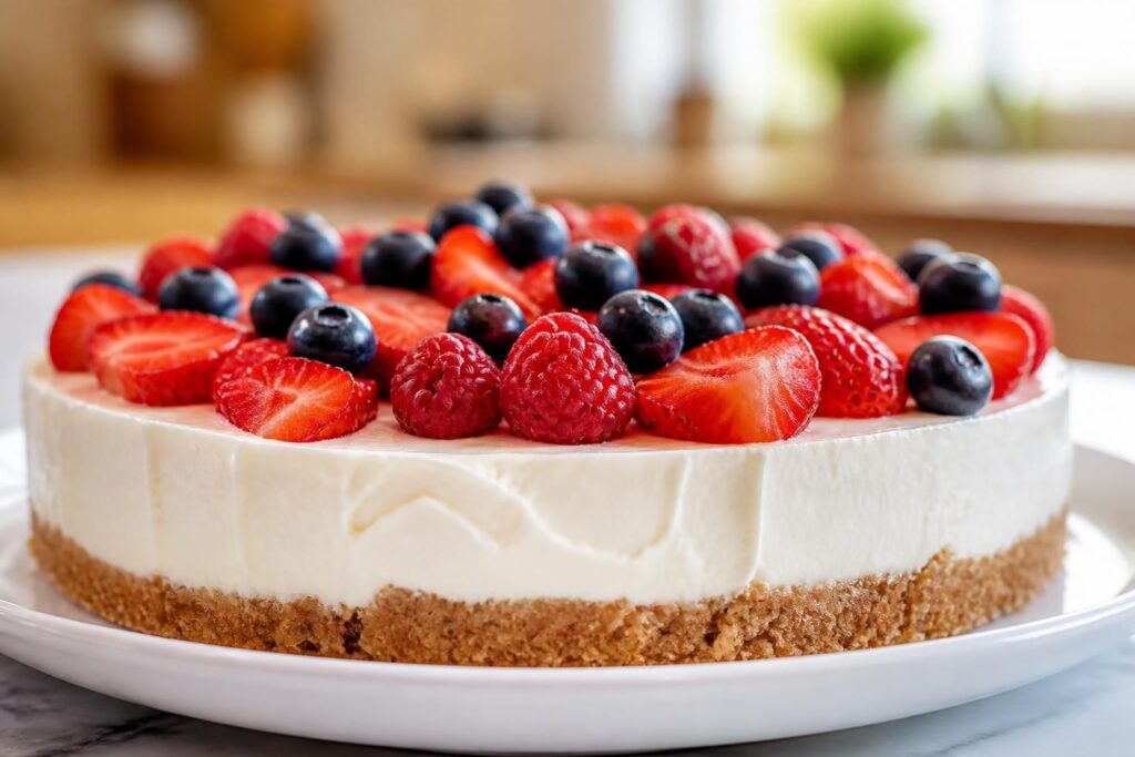 découvrez une recette facile de cheesecake sans cuisson et sans gélatine, idéale pour un dessert gourmand et rapide à préparer.