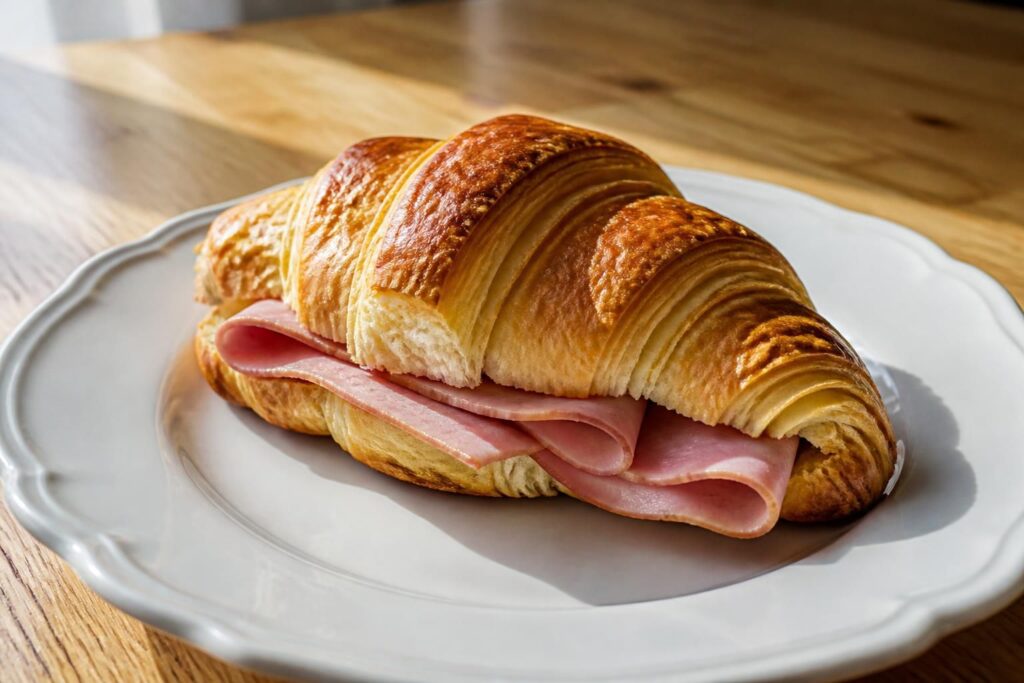 découvrez notre recette facile de croissant au jambon maison, sans béchamel, pour un repas savoureux et rapide à préparer.