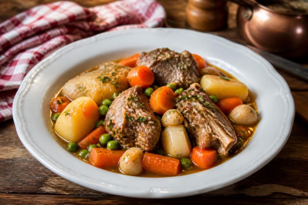 découvrez notre recette traditionnelle facile du navarin d'agneau, un plat savoureux et réconfortant parfait pour toutes les occasions.