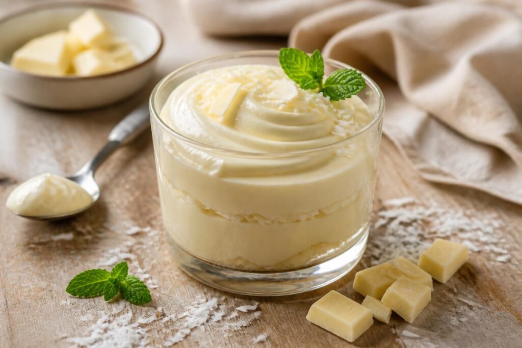 découvrez notre recette facile et rapide de crème onctueuse au chocolat blanc, parfaite pour un dessert gourmand et raffiné qui ravira vos papilles.