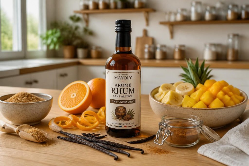 découvrez où trouver de l'arôme rhum sans alcool et apprenez comment l'utiliser en cuisine pour sublimer vos recettes sans alcool.
