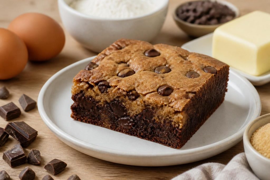 Brookie recette facile et gourmande pour un mélange brownie et cookie