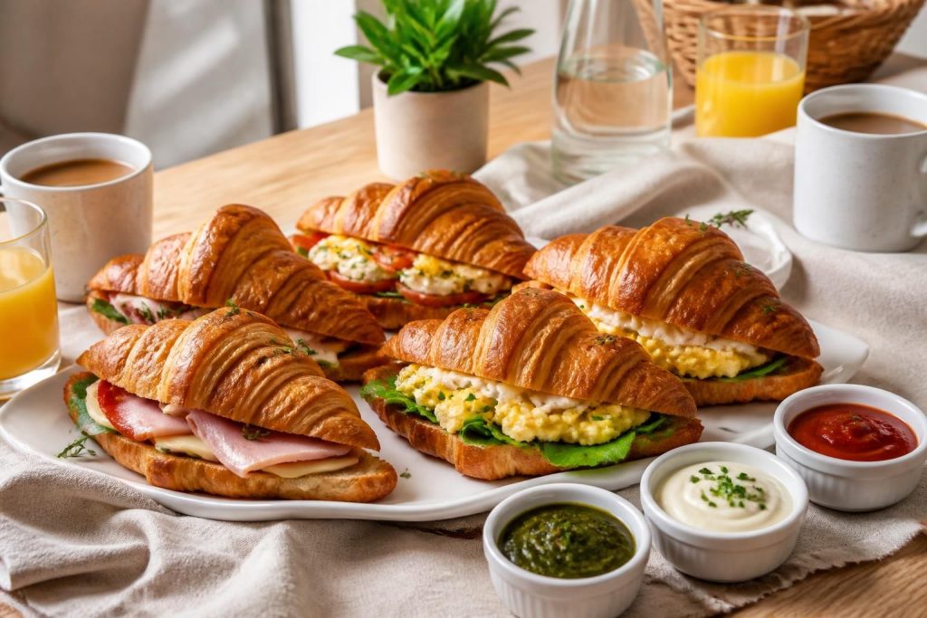découvrez nos recettes gourmandes de croissants salés pour un brunch réussi et savoureux. idées faciles et délicieuses à partager en famille ou entre amis.