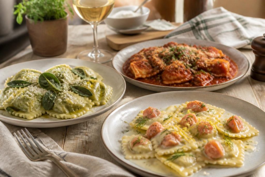 découvrez nos délicieuses recettes de pâtes farcies à la ricotta, aux épinards, à la viande ou au saumon, pour des plats savoureux et gourmands à préparer facilement.