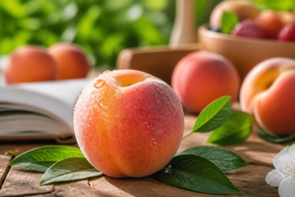 Pêche le fruit : bienfaits et traductions en espagnol, anglais et italien