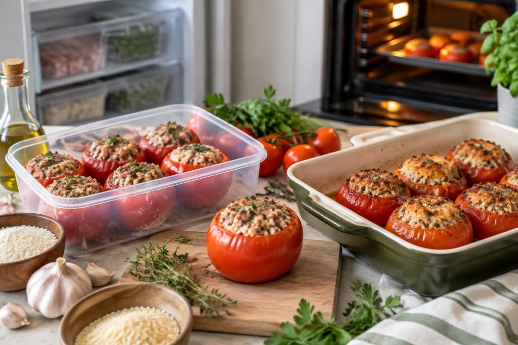 Tomate farcie et congélation : comment congeler crue ou cuite et cuisson au four